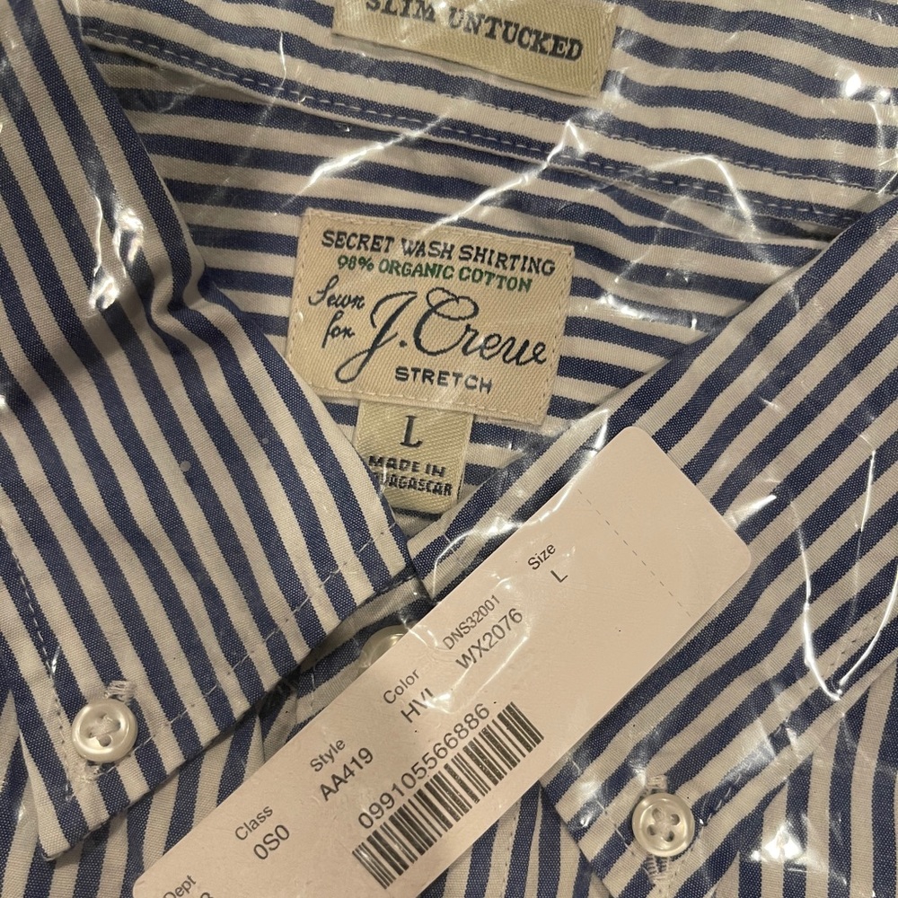 Men’s J. Crew slim untucked shirt